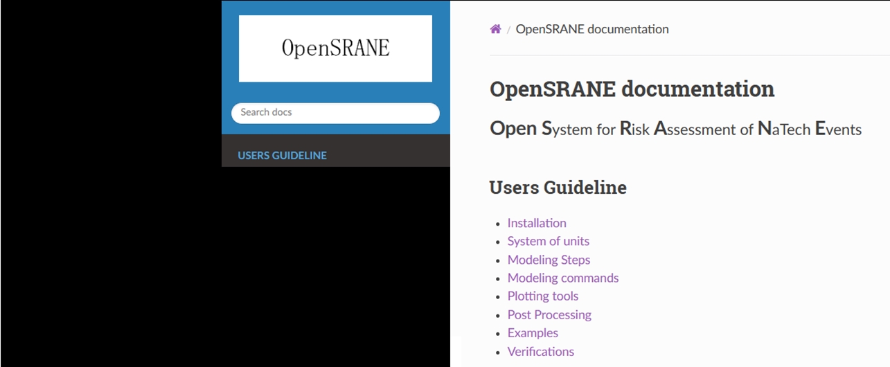 OpenSRANE Documentation